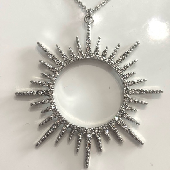 Sunburst Crystal Necklace - Picture 6 of 9
